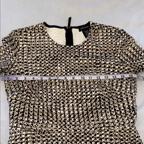 Lord & Taylor Black and Tan 2 Piece Top and Midi Skirt Set Women’s Size M - Picture 8 of 15